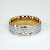 18K Yellow & White Men's Plain Band Video