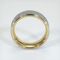 18K Yellow & White Men's Plain Band Image