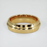 14K Yellow Gold Men's Plain Band Video