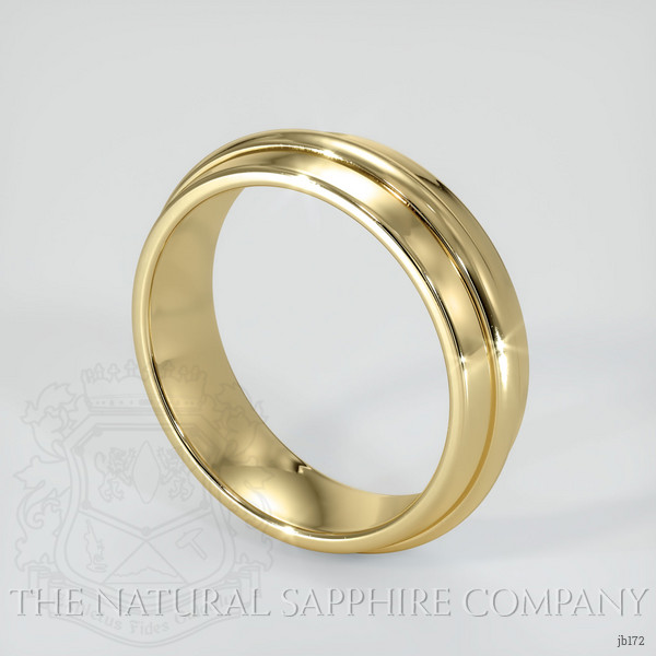 14K Yellow Gold Men's Plain Band