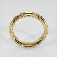 14K Yellow Gold Men's Plain Band Image