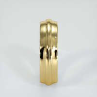 18K Yellow Gold Men's Plain Band Image