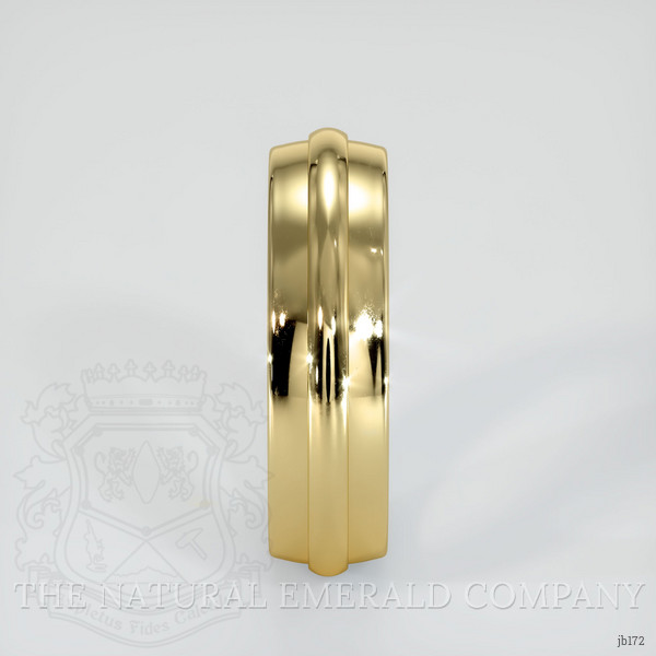 18K Yellow Gold Men's Plain Band