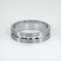 14K White Gold Men's Plain Band Video