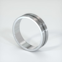 18K White Gold Men's Plain Band Image