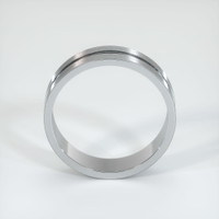 18K White Gold Men's Plain Band Image