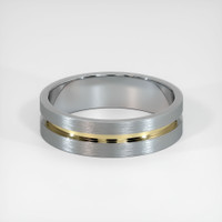 18K White & Yellow Men's Plain Band Video