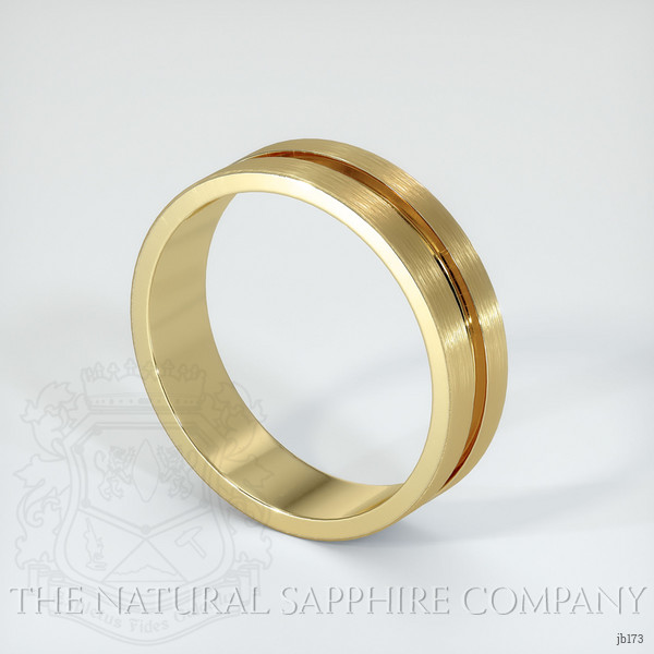 14K Yellow Gold Men's Plain Band