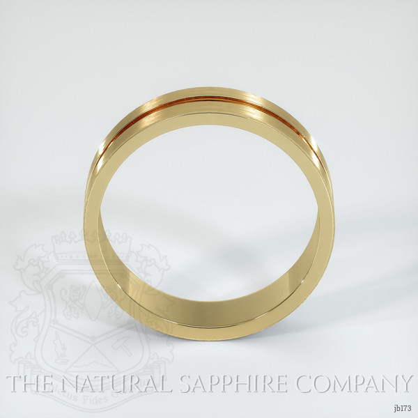 14K Yellow Gold Men's Plain Band