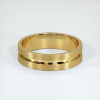 18K Yellow Gold Men's Plain Band Video