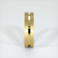 18K Yellow Gold Men's Plain Band Image