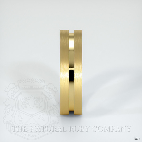 18K Yellow Gold Men's Plain Band