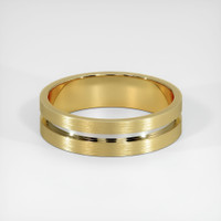 18K Yellow & White Men's Plain Band Video