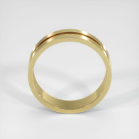18K Yellow & White Men's Plain Band Image
