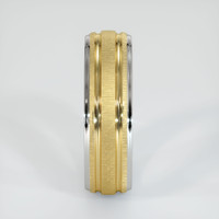 18K White & Yellow Men's Plain Band Image