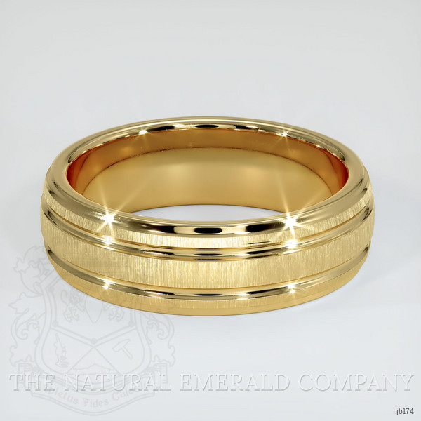 14K Yellow Gold Men's Plain Band