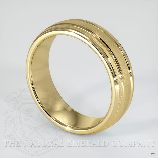 14K Yellow Gold Men's Plain Band