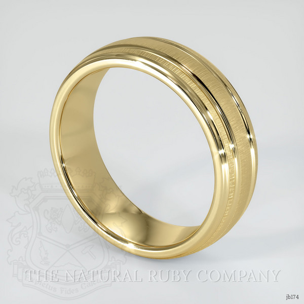 14K Yellow Gold Men's Plain Band