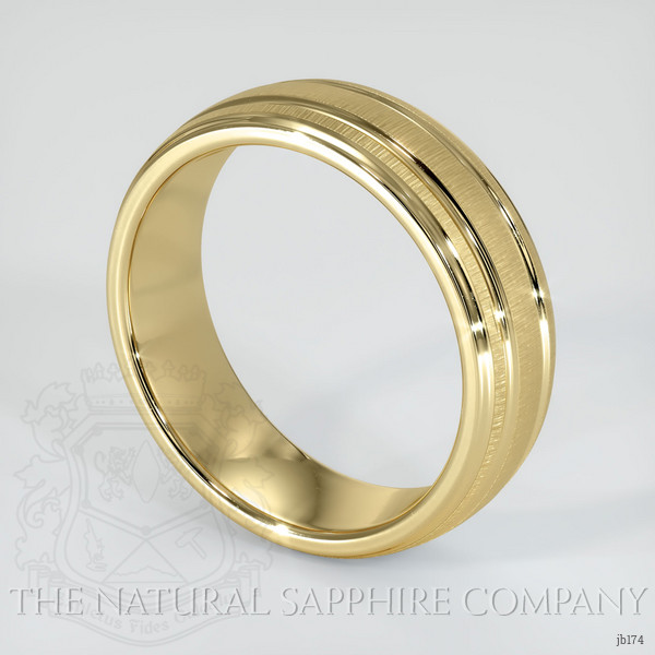 14K Yellow Gold Men's Plain Band