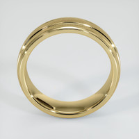 14K Yellow Gold Men's Plain Band Image