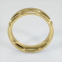18K Yellow Gold Men's Plain Band Image