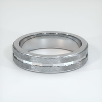 14K White Gold Men's Plain Band Video