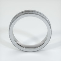 14K White Gold Men's Plain Band Image