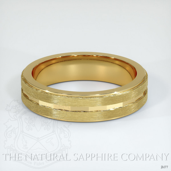 14K Yellow Gold Men's Plain Band