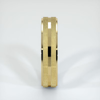 14K Yellow Gold Men's Plain Band Image