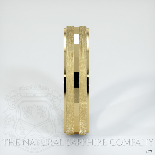 18K Yellow Gold Men's Plain Band