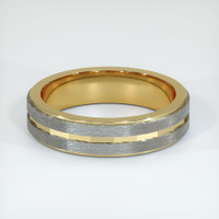 18K Yellow & White Men's Plain Band Video