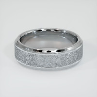 14K White Gold Men's Plain Band Video