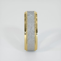 18K White & Yellow Men's Plain Band Image