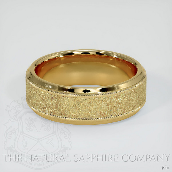 14K Yellow Gold Men's Plain Band
