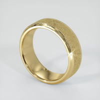 14K Yellow Gold Men's Plain Band Image
