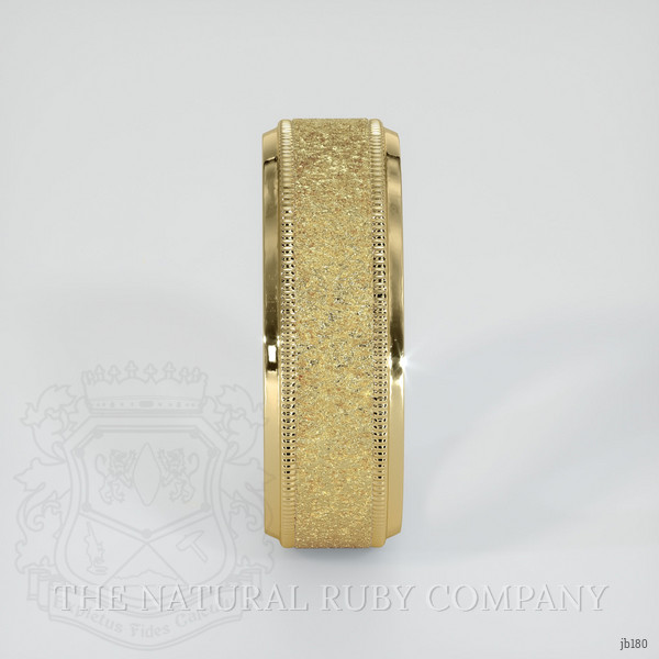 14K Yellow Gold Men's Plain Band