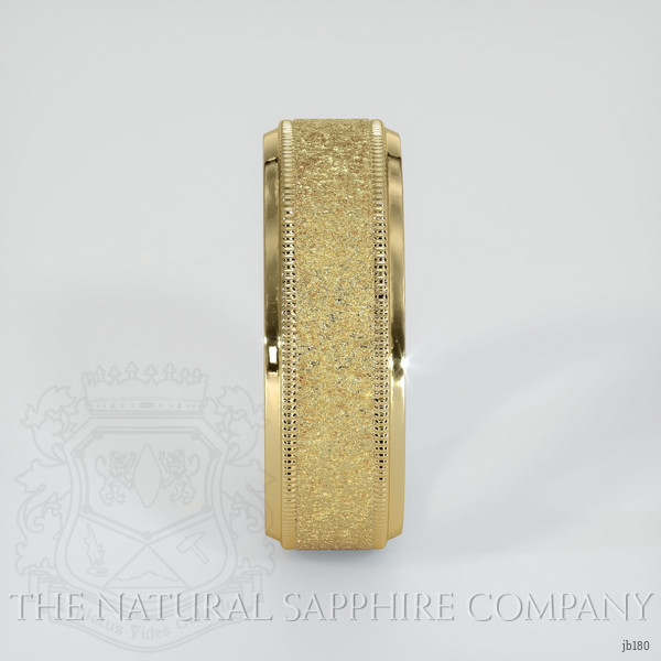 14K Yellow Gold Men's Plain Band