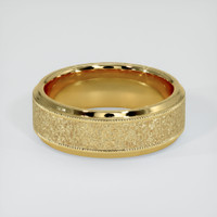 18K Yellow Gold Men's Plain Band Video