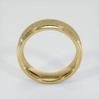 18K Yellow Gold Men's Plain Band Image