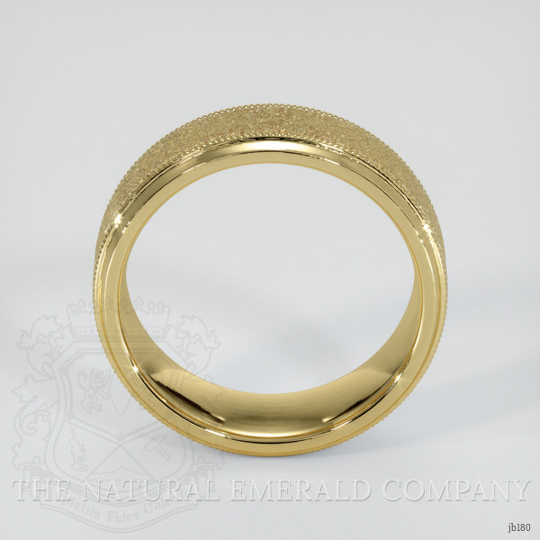 18K Yellow Gold Men's Plain Band