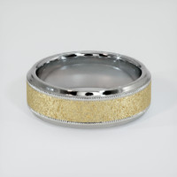 18K Yellow & White Men's Plain Band Video