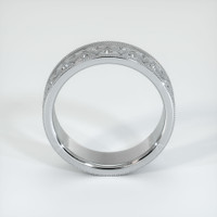 14K White Gold Men's Plain Band Image