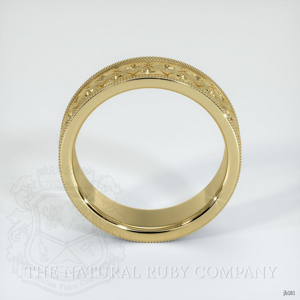 14K Yellow Gold Men's Plain Band