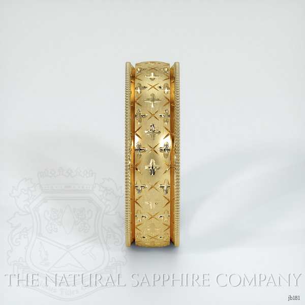 14K Yellow Gold Men's Plain Band