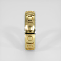 18K White & Yellow Men's Plain Band Image