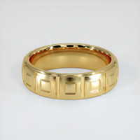 14K Yellow Gold Men's Plain Band Video
