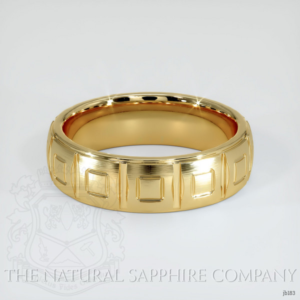 14K Yellow Gold Men's Plain Band