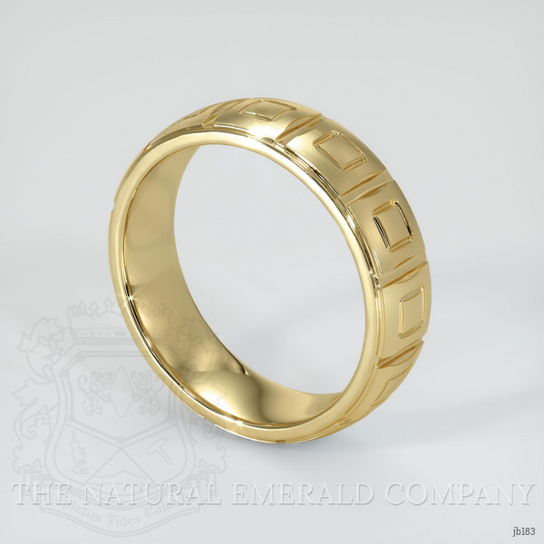 14K Yellow Gold Men's Plain Band