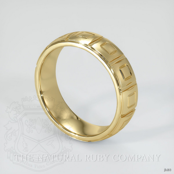 14K Yellow Gold Men's Plain Band