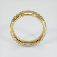 14K Yellow Gold Men's Plain Band Image